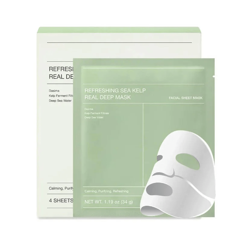 Présentation du pack de 4 masques, routine complète pour une peau lumineuse et équilibrée.